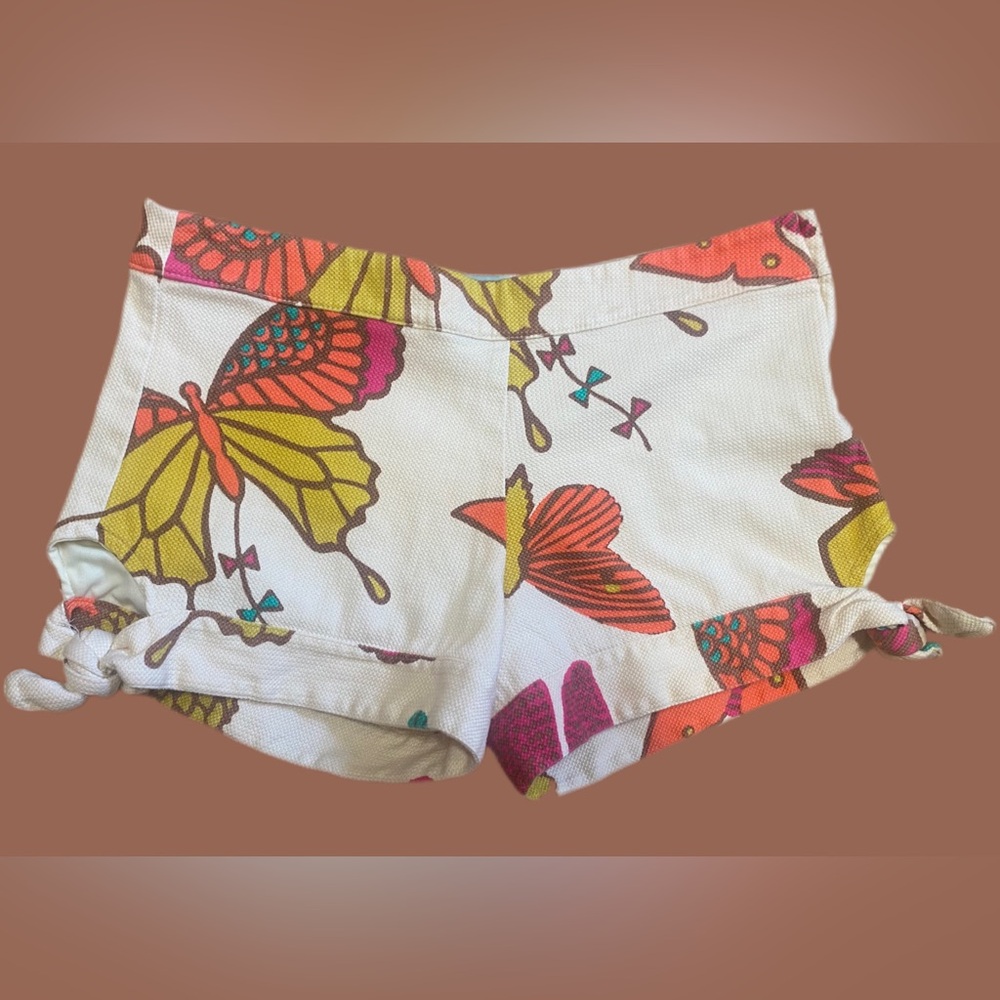 🦋Judith March Butterfly Print Large Zipper Tied Sides Boho Retro NWOT Large